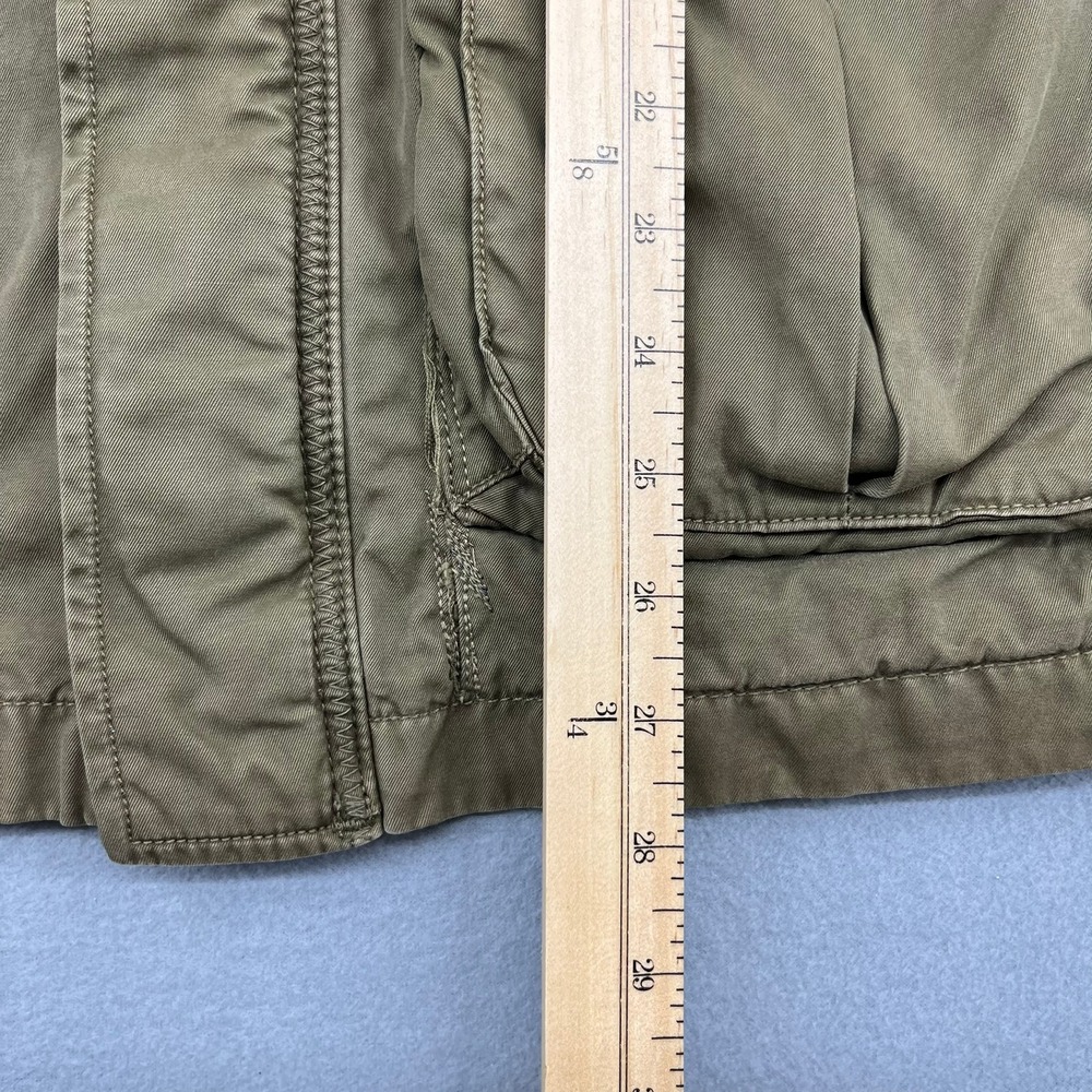 Lucky Brand Womens Small Olive Green Military Field Utility Jacket‎ Cotton - Picture 7 of 15